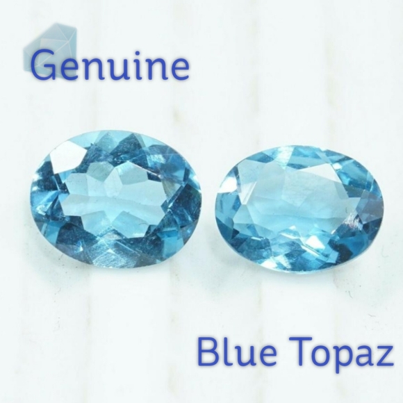 π2 Genuine Certified Swiss Blue Topaz Gemstones